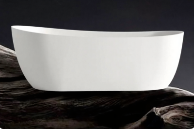 AeroStone™ อ่างอาบน้ำหินสังเคราะห์ทรงวงรีแบบตั้งพื้น รุ่นดีพโซก