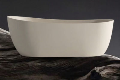 AeroStone™ อ่างอาบน้ำหินสังเคราะห์ทรงวงรีแบบตั้งพื้น รุ่นดีพโซก