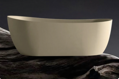 AeroStone™ อ่างอาบน้ำหินสังเคราะห์ทรงวงรีแบบตั้งพื้น รุ่นดีพโซก