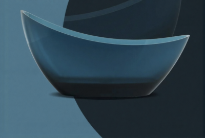 GavynGlow™ อ่างอาบน้ำเรซินใสแบบตั้งพื้น ดีไซน์ศิลปะสุดหรู