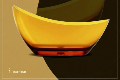 GavynGlow™ อ่างอาบน้ำเรซินใสแบบตั้งพื้น ดีไซน์ศิลปะสุดหรู