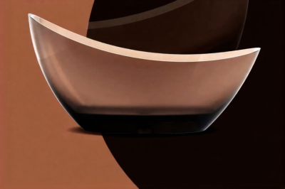 GavynGlow™ อ่างอาบน้ำเรซินใสแบบตั้งพื้น ดีไซน์ศิลปะสุดหรู