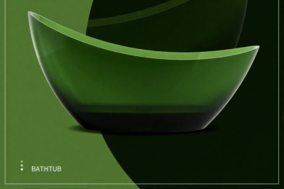 GavynGlow™ Transparent Resin Freestanding Bathtub