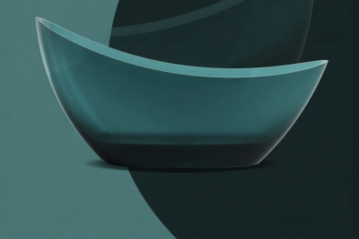 GavynGlow™ อ่างอาบน้ำเรซินใสแบบตั้งพื้น ดีไซน์ศิลปะสุดหรู