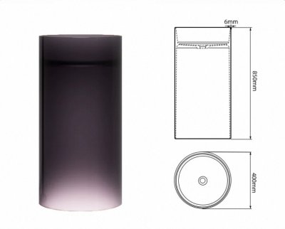 RS-850C อ่างล้างหน้าแบบแท่นเรซิ่นใส CrystalTone™ รุ่น RS-850C