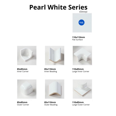 Pearly White Arc Brick Series (Glossy)