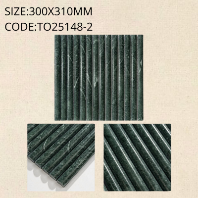 T025148-2 Stone Elongated Convex Mosaic