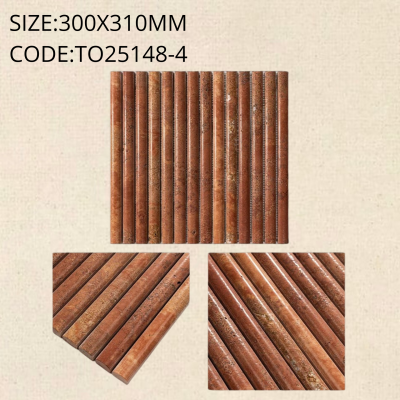 T025148-4 Stone Elongated Convex Mosaic T025148-4 Stone Elongated Convex Mosaic