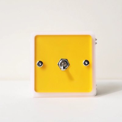 สวิตช์ไฟดีไซน์วินเทจ แผงอะคริลิกหลากสีสันสไตล์โดปามีน พร้อมก้านโยกสุดคลาสสิก แบบ 3 สวิตช์ ควบคุมทางเดียวและสองทาง