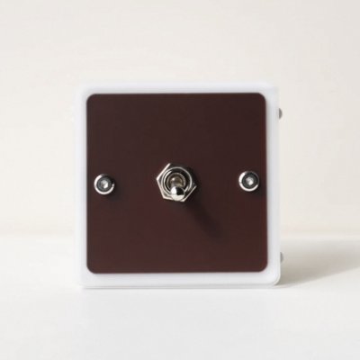 สวิตช์ไฟดีไซน์วินเทจ แผงอะคริลิกหลากสีสันสไตล์โดปามีน พร้อมก้านโยกสุดคลาสสิก แบบ 3 สวิตช์ ควบคุมทางเดียวและสองทาง