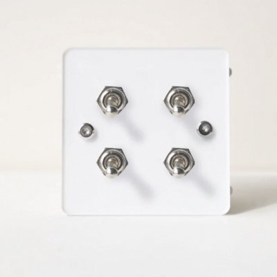 สวิตช์ไฟดีไซน์วินเทจ แผงอะคริลิกหลากสีสันสไตล์โดปามีน พร้อมก้านโยกสุดคลาสสิก แบบ 3 สวิตช์ ควบคุมทางเดียวและสองทาง