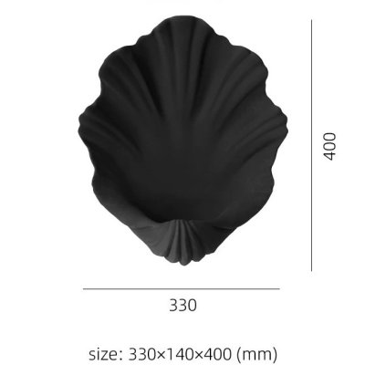 ของตกแต่งผนังเซรามิกรูปเปลือกหอย พร้อมเชิงเทียนในตัว สไตล์ฝรั่งเศส เหมาะสำหรับห้องนั่งเล่น โถงทางเข้า หรือพื้นที่แคบ ใช้แขวนตกแต่งผนังเพื่อเพิ่มบรรยากาศหรูหราและมีสไตล์