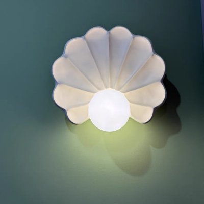 โคมไฟติดผนังรูปทรงหอยเชลล์ไข่มุก โคมไฟติดผนังรูปทรงหอยเชลล์ไข่มุก