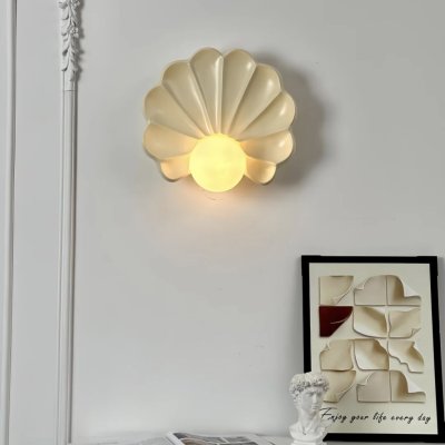 โคมไฟติดผนังรูปทรงหอยเชลล์ไข่มุก โคมไฟติดผนังรูปทรงหอยเชลล์ไข่มุก