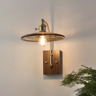 โคมไฟติดผนังไม้จริงสไตล์วินเทจแบบญี่ปุ่น โคมไฟติดผนังไม้จริงสไตล์วินเทจแบบญี่ปุ่น