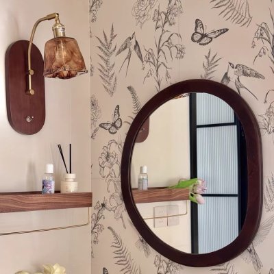 โคมไฟติดผนังไม้จริงสไตล์วินเทจแบบญี่ปุ่น โคมไฟติดผนังไม้จริงสไตล์วินเทจแบบญี่ปุ่น