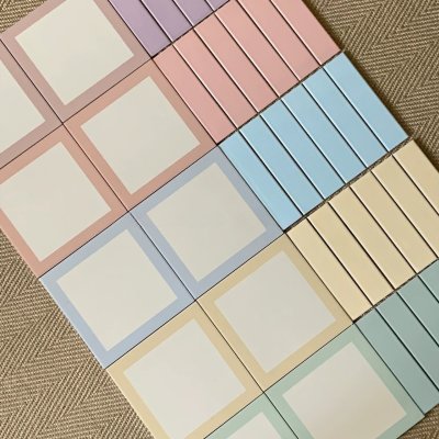 Pastel macaron tiles