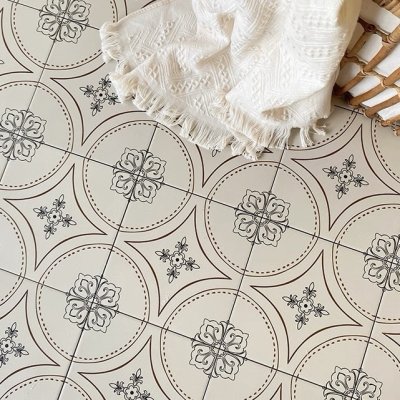 Charming Vintage Cream Floral Tiles – Sweet and Refreshing Look!