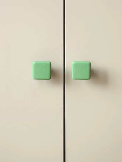 Minimal square cabinet handles