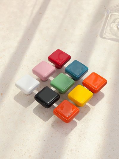 Minimal square cabinet handles