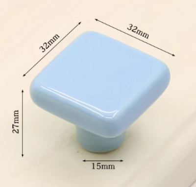 Minimal square cabinet handles