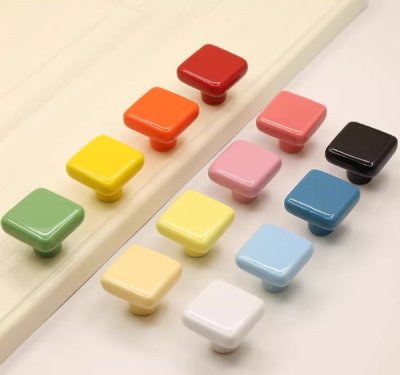 Minimal square cabinet handles