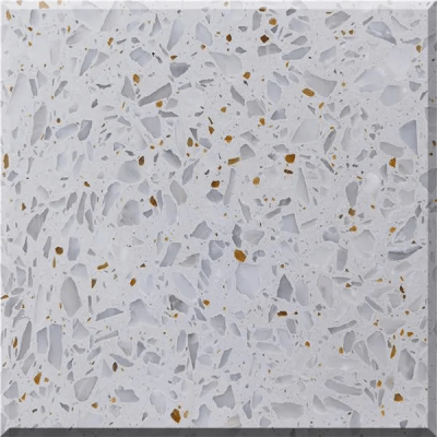 Snow Shadow Yellow Night Terrazzo