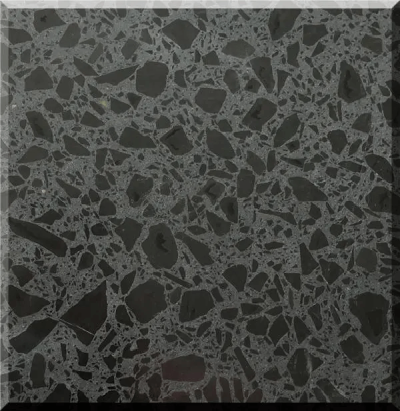 Black Middle Flower Terrazzo