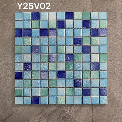 Y25V02 Coral Wave™Pool Mosaic Tiles