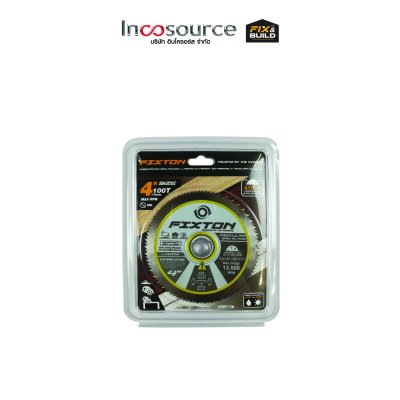 ใบเลื่อยวงเดือน 4"*100T แบบเรียบ FIXTON+