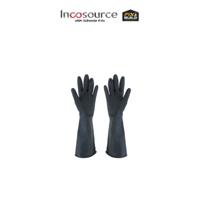 ถุงมือยาง 16 SIZE L (คู่) สีดำ STRONGMAN