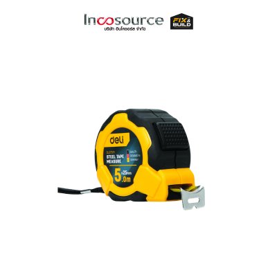 EDL3797Y DELI+ ตลับเมตรล็อคAuto 5m*25mm