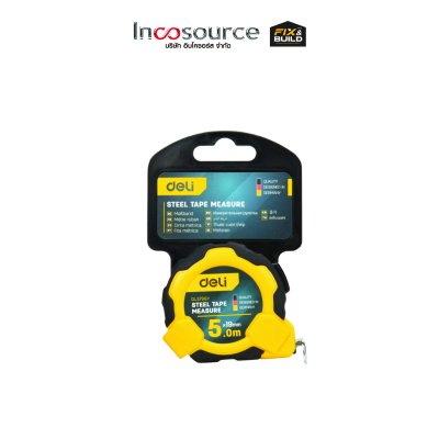 EDL3796Y DELI+ ตลับเมตรล็อค AUTO 5mx19mm