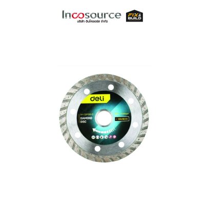 ใบตัดเพชร 4"100*16mm EDH-CQP100-E1 DELI
