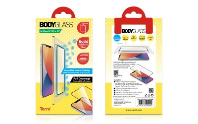 Torrii BODYGLASS for iPhone 12/12 Pro - FC/AntiBacteria