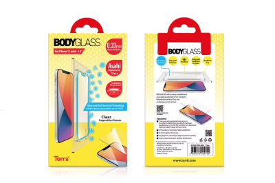 Torrii BODYGLASS for iPhone 12 mini - 2.5D/AntiBacteria