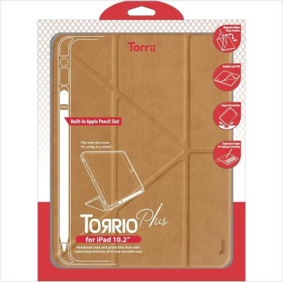 Torrii Plus, Smart Cover for iPad 10.2 inch - Brown