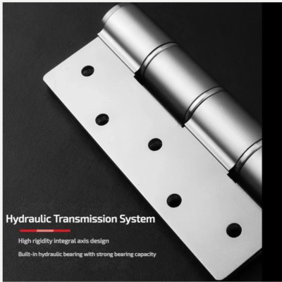 บานพับประตูมีโช้คอลูมิเนียมอัลลอย 5 นิ้ว ตั้งค้างได้ 1 ชิ้น (5" Aluminum Alloy Hydraulic Hinge with Hold-Open Function, 1 piece)