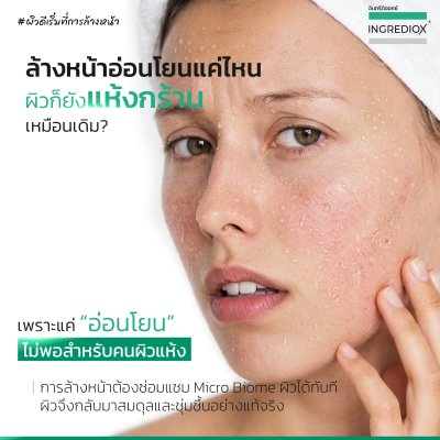 เซ็ท 3 ชิ้น MILICLAIRE ครีมล้างหน้าเนื้อน้ำนม สำหรับผิวแห้งมาก-ระคายเคืองง่าย ล้างหน้าไม่แห้งตึง ช่วยฟื้นสมดุล MicroBiome
