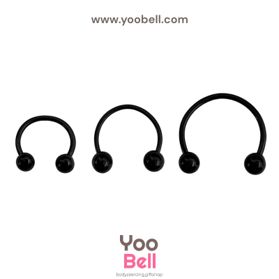 จิวเกือกม้า Stainless Steel ก้าน1.2mm หัวบอล