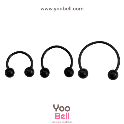 จิวเกือกม้า Stainless Steel ก้าน1.2mm หัวบอล