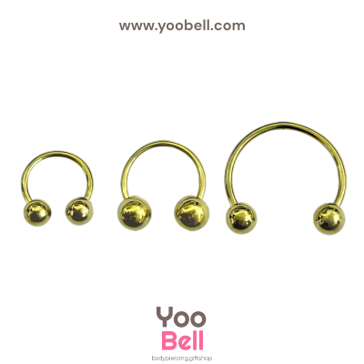 จิวเกือกม้า Stainless Steel ก้าน1.2mm หัวบอล