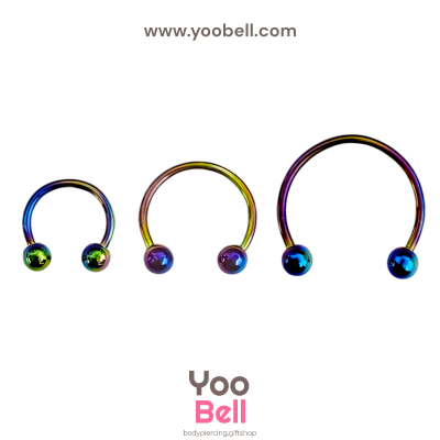 จิวเกือกม้า Stainless Steel ก้าน1.2mm หัวบอล