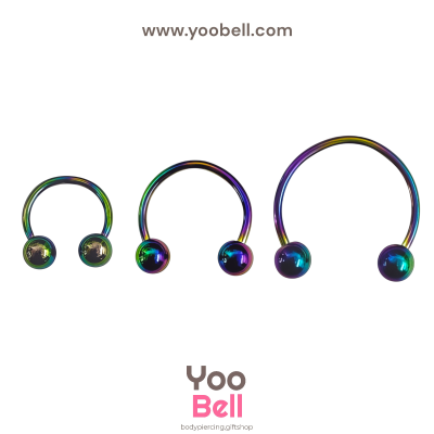 จิวเกือกม้า Stainless Steel ก้าน1.2mm หัวบอล