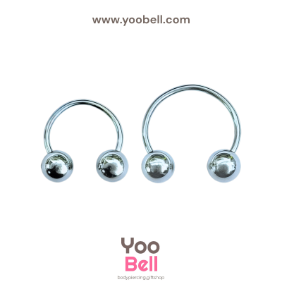 จิวเกือกม้า Stainless Steel ก้าน1.2mm หัวบอล