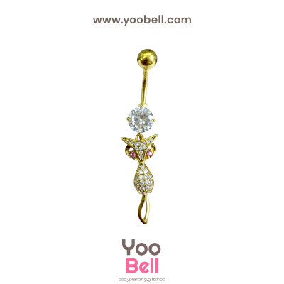 จิวสะดือ เพชรกลม ห้อย