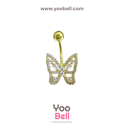 จิวสะดือ ผีเสื้อตัวใหญ่