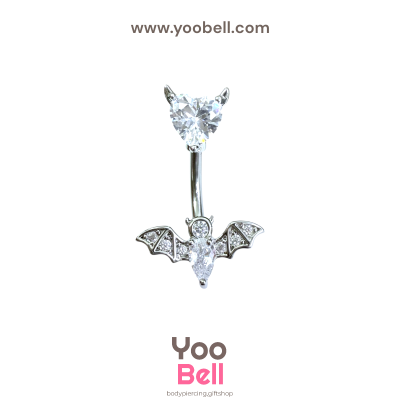 จิวสะดือ ค้างคาว หัวใจ