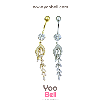 จิวสะดือ เพชรห้อยระโยง