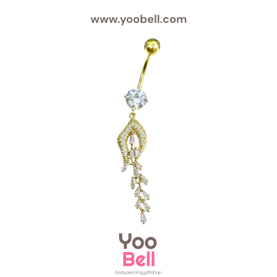 จิวสะดือ เพชรห้อยระโยง